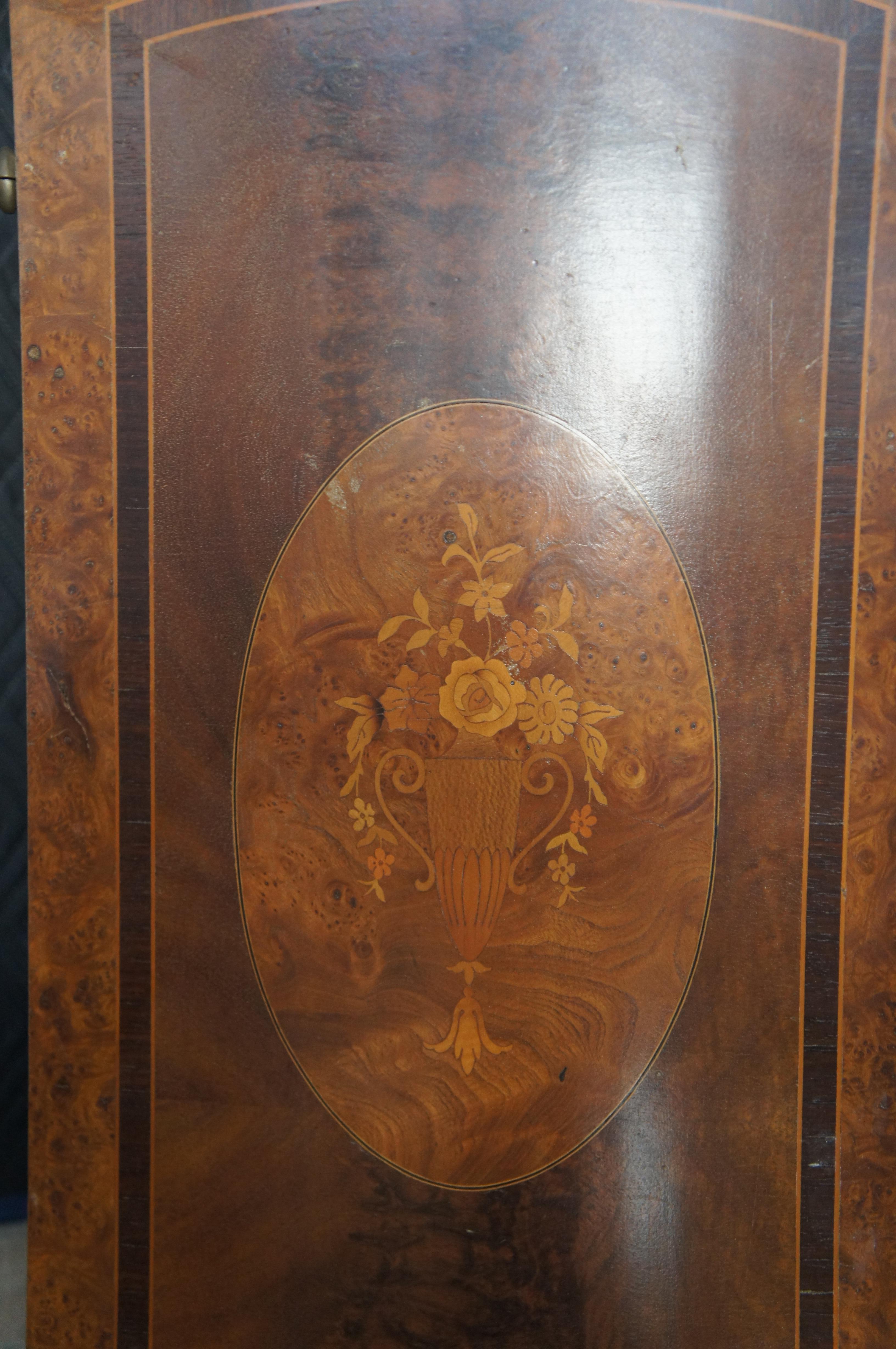 Armario Neoclásico Antiguo Nogal Fresno de Olivo Espejo Armario 86 en venta 2