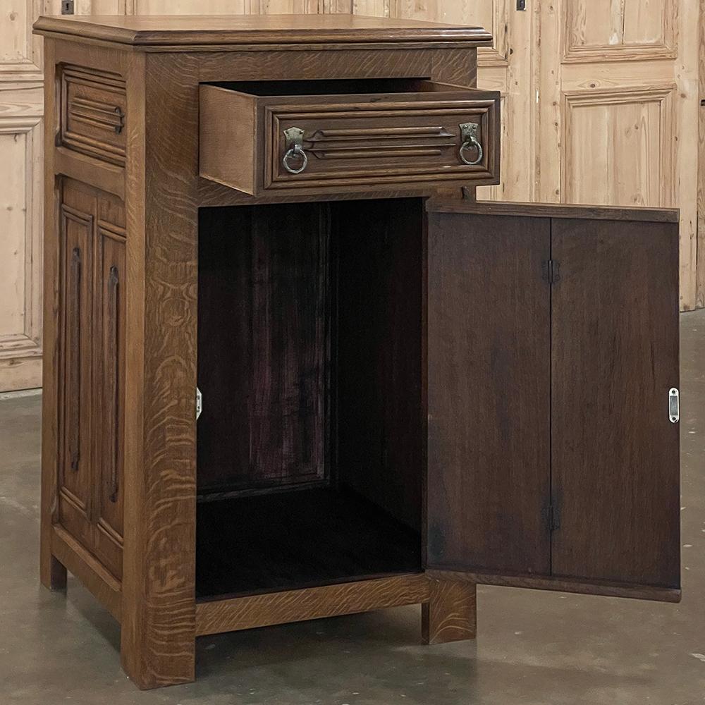 Hand-Crafted Antique Neogothic Cabinet For Sale