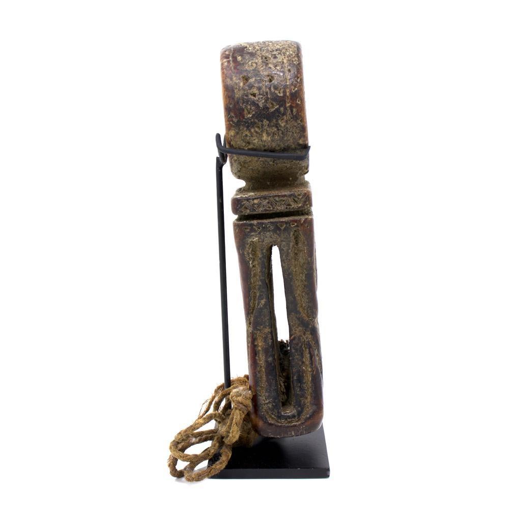 Antique Nepalese Butter Churn Handle In Good Condition For Sale In Point Richmond, CA