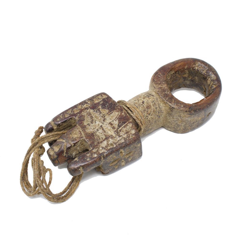 19th Century Antique Nepalese Butter Churn Handle. For Sale
