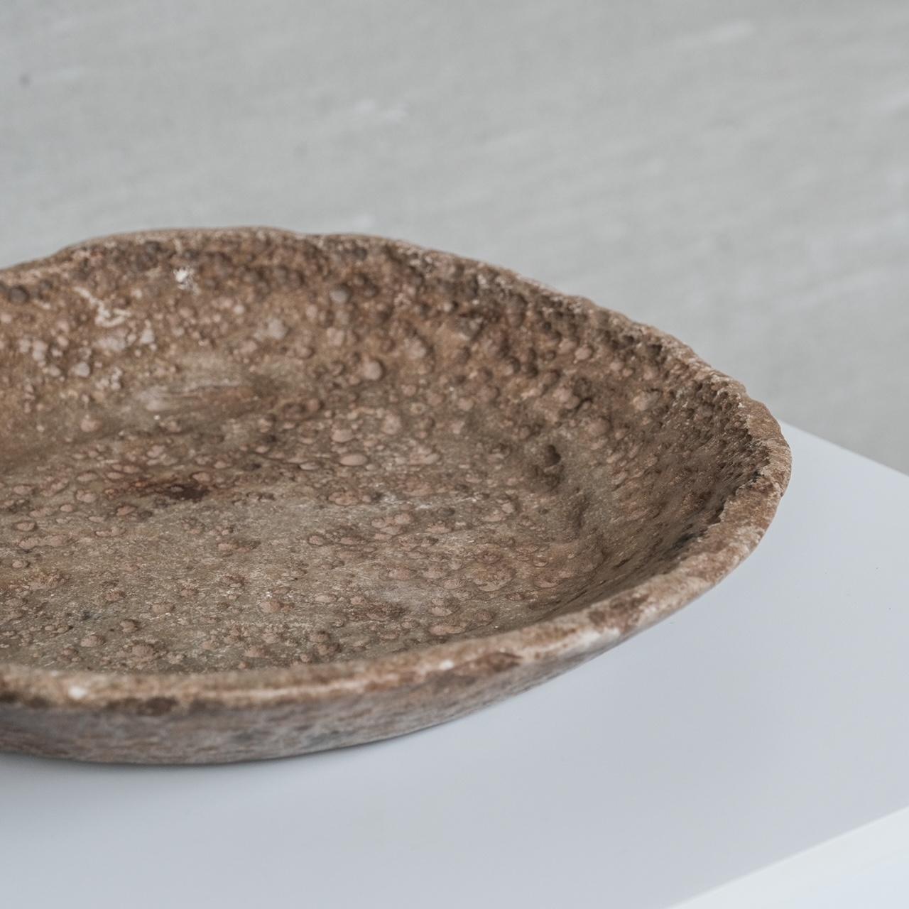 Antiguo cuenco/plato de piedra primitivo nepalí Piedra en venta