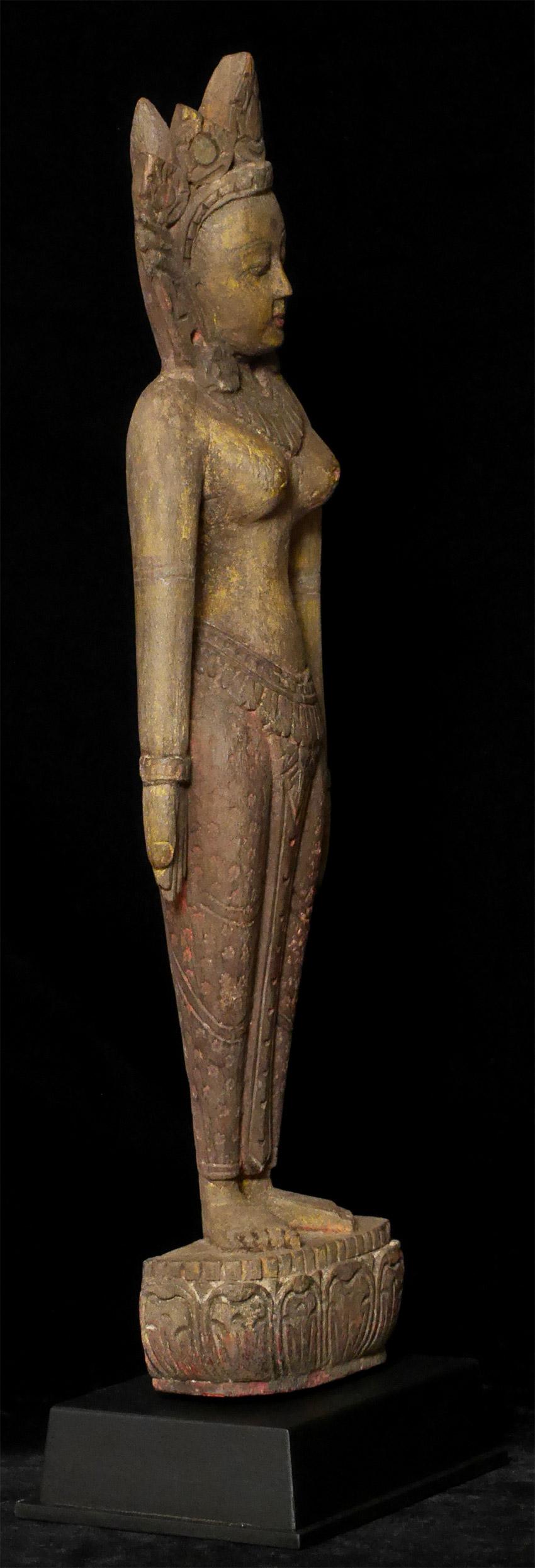 Antique Nepalese Tara, Probably 17/18th C, 8010 For Sale 2