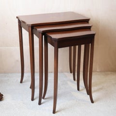 Antique Nest of Tables In Sheraton Style. English, C.1910