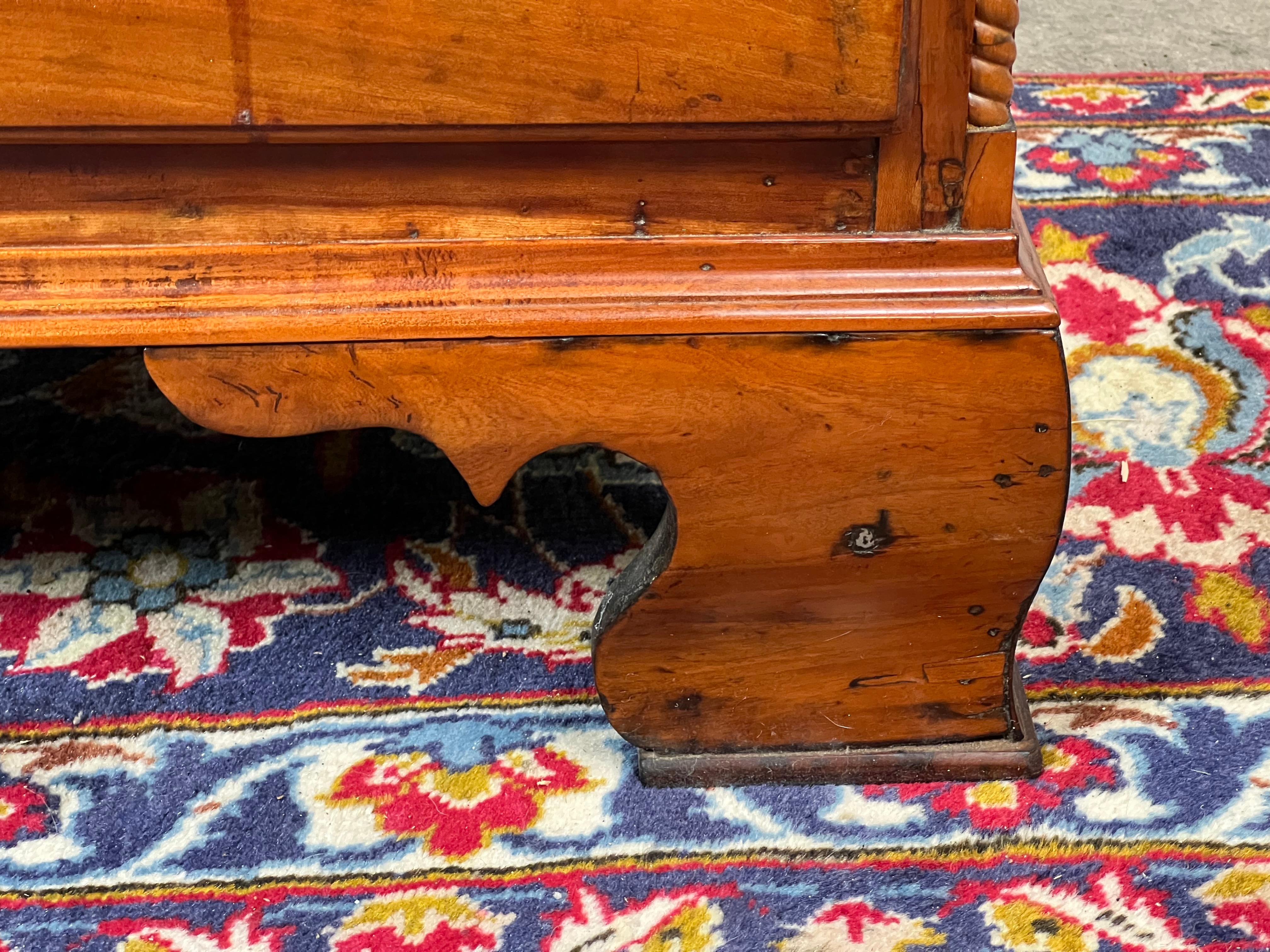 Antique New England Chippendale Cherry Linen Press c. 1760 6