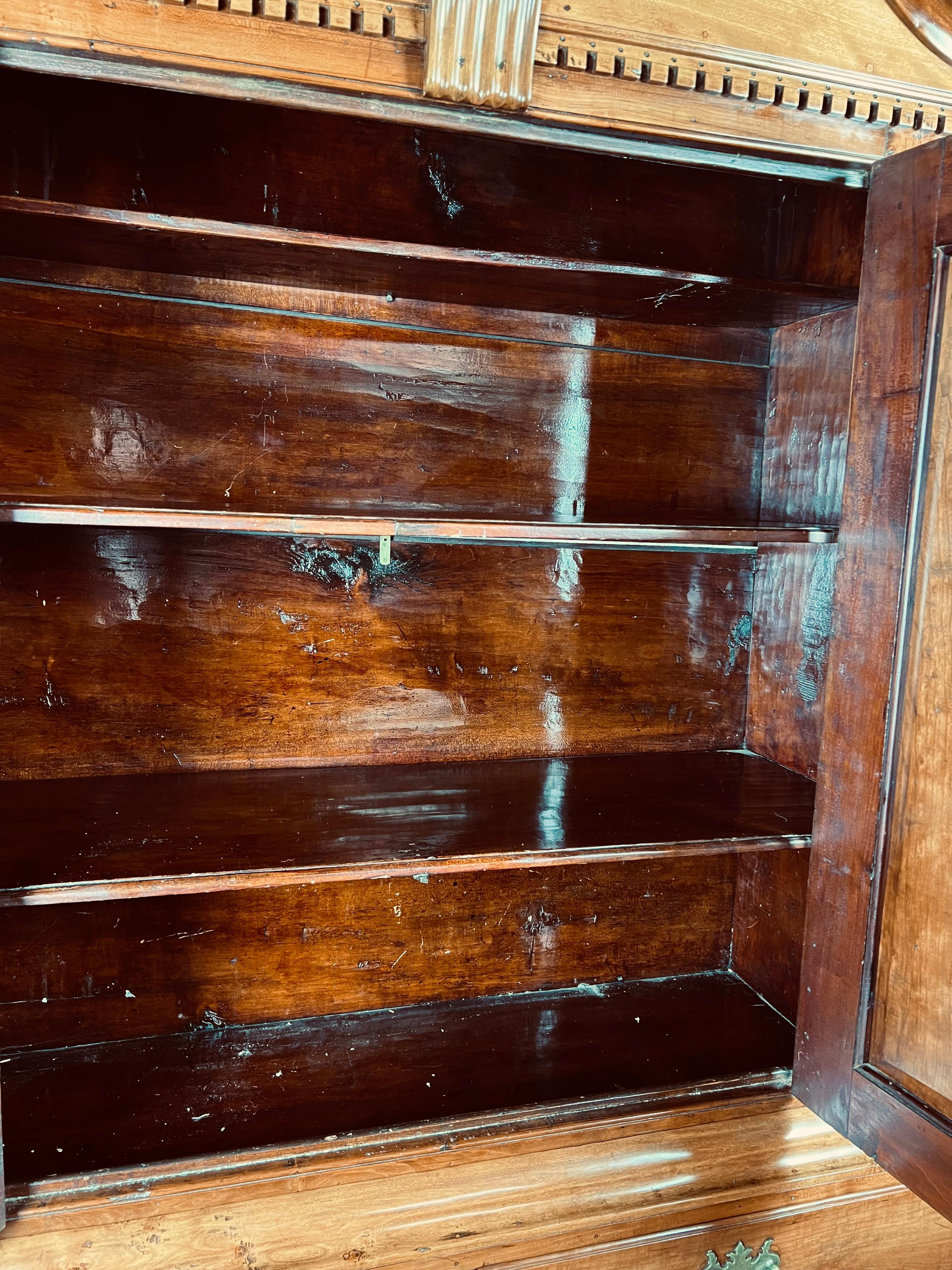 Antique New England Chippendale Cherry Linen Press c. 1760 3