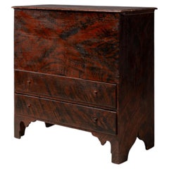 Antique New England Grain Painted Blanket Chest