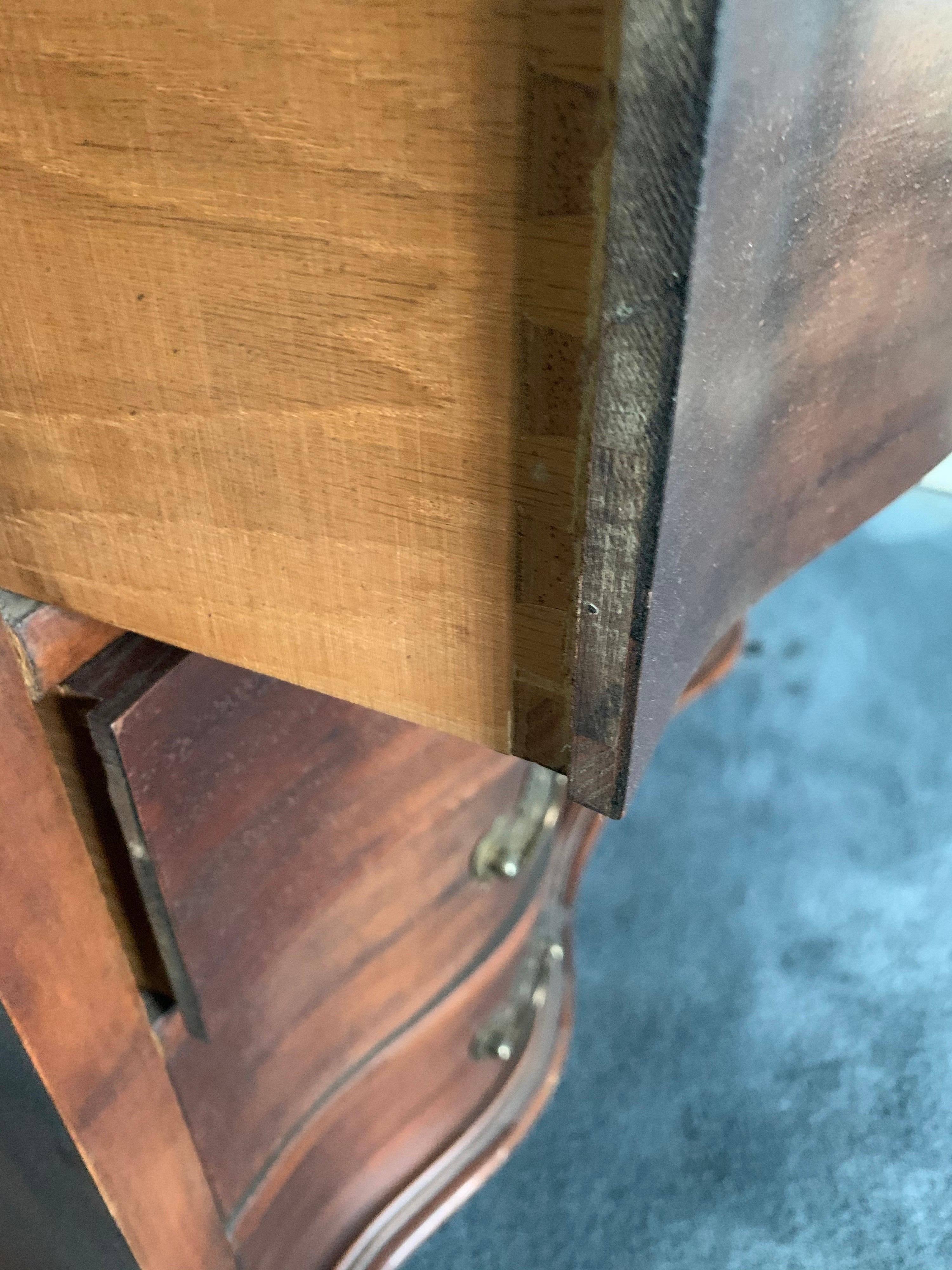 Chippendale Style New England Mahogany Secretaire Secretary Desk 2