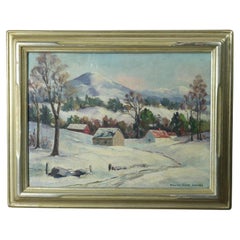 Antique New Hope School Landscape Painting, Signed Symmes, circa 1910