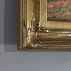 Antique New Hope School Oil On Canvas Painting In A Newcomb Macklin Frame c1920