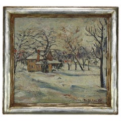 Antique New Hope Walter Baum School Impressionist Landscape Painting, Signed
