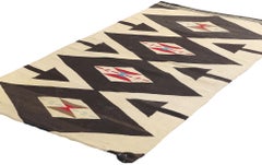 Antique Rio Grande Chimayo Carpet with Modern Southwest Style