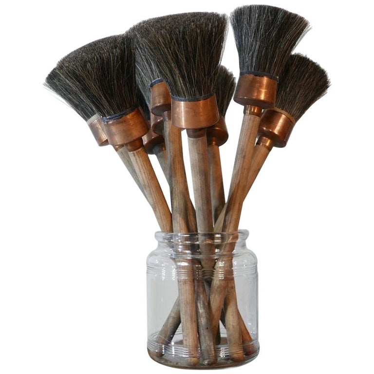 Antique New Old Stock French Artist Paint Brushes For Sale at 1stDibs | antique  paint brushes, old paint brushes, vintage paint brushes for sale