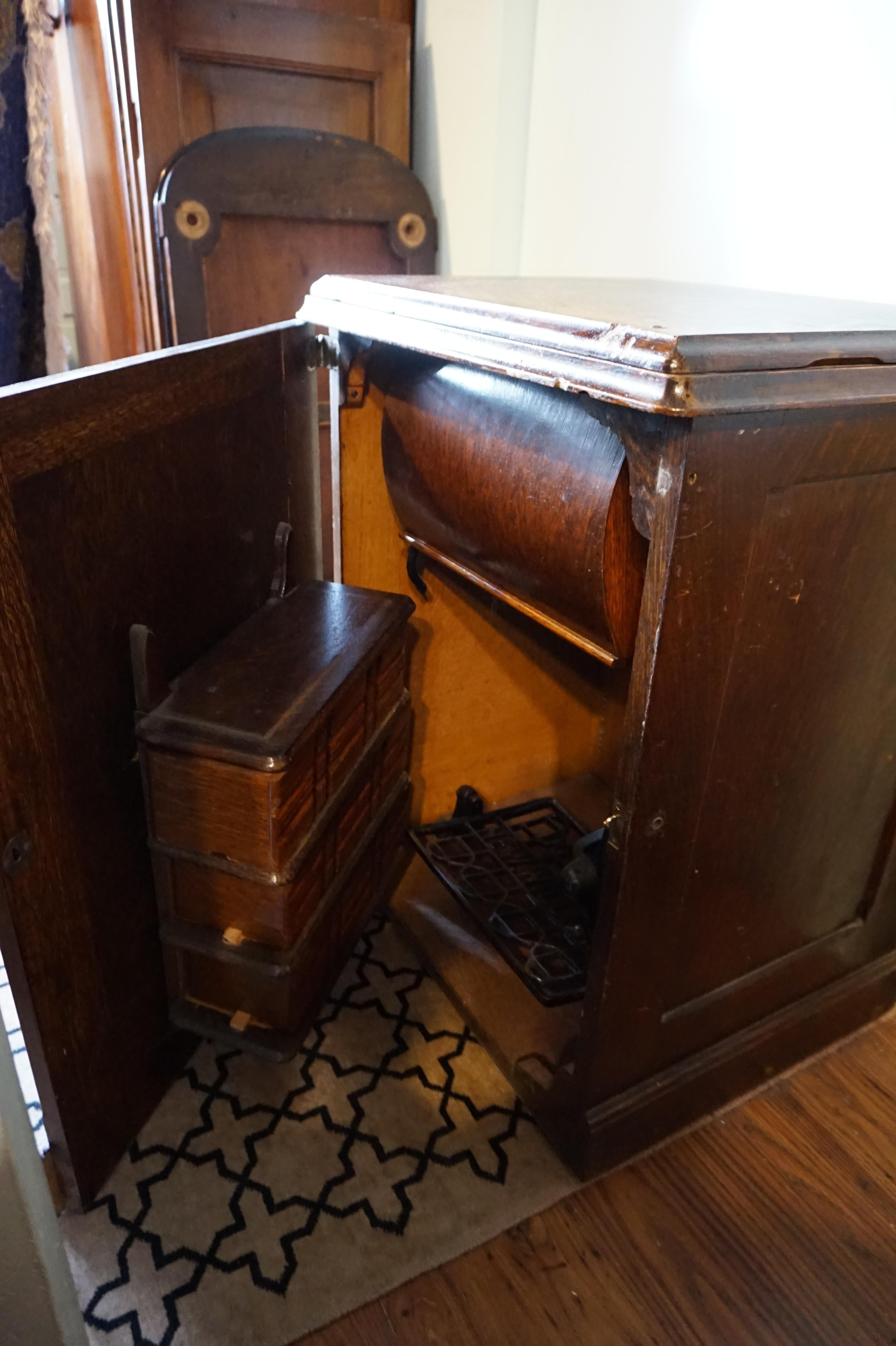 old treadle sewing machine