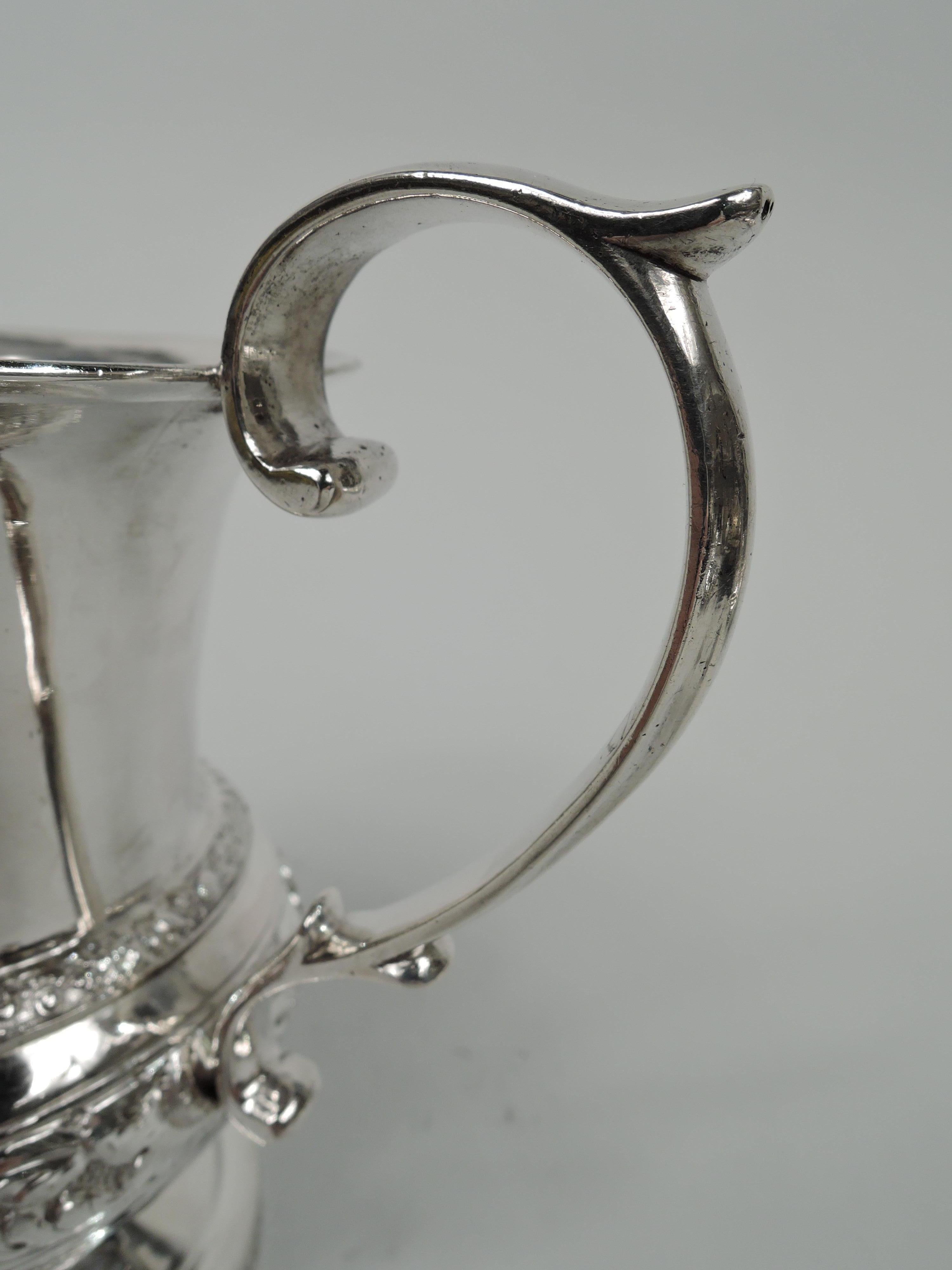 American Antique New York Classical Coin Silver Baby Cup by Eoff & Connor For Sale