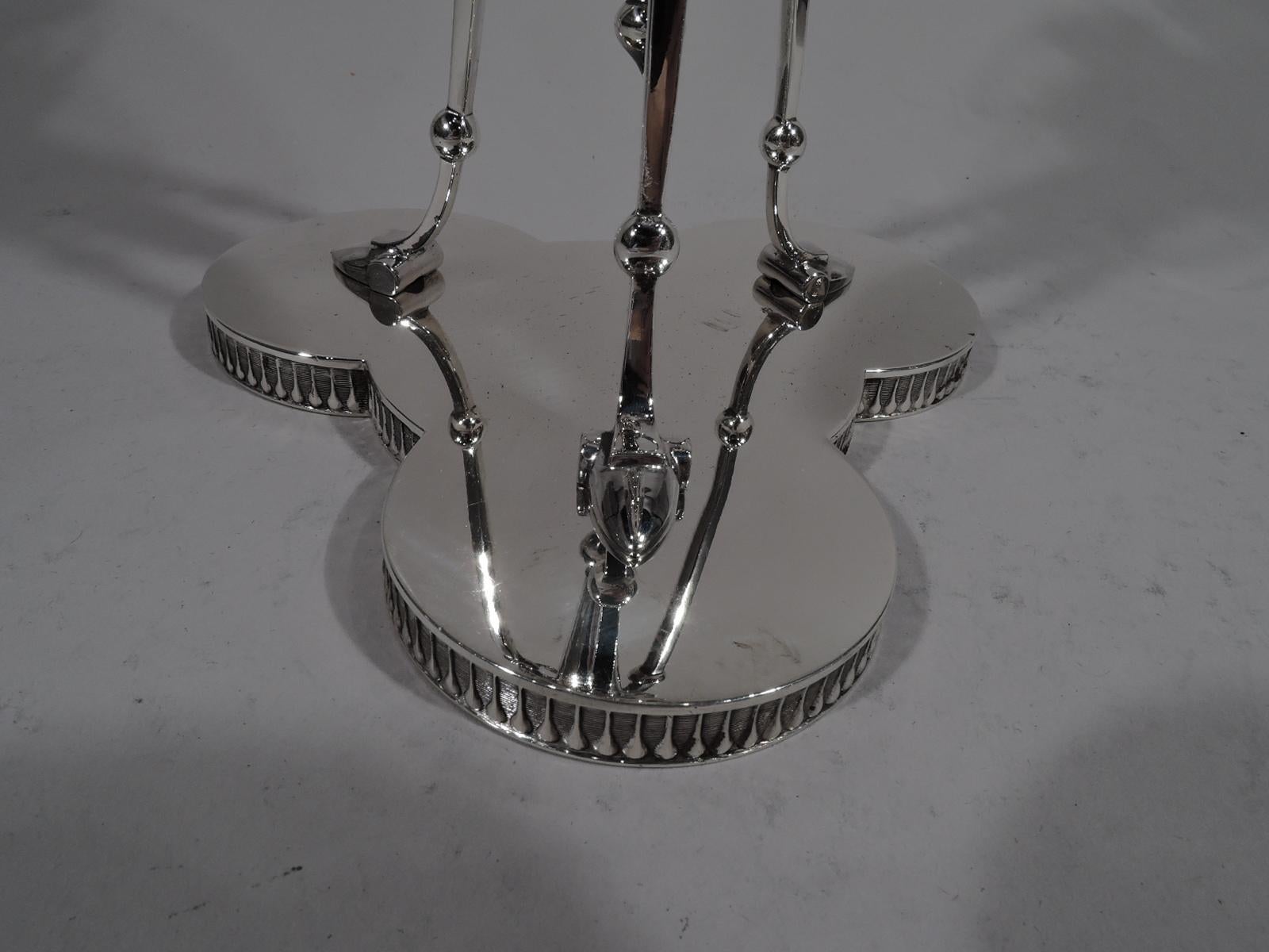 American Antique New York Sterling Silver Tall and Stylish Horse Compote