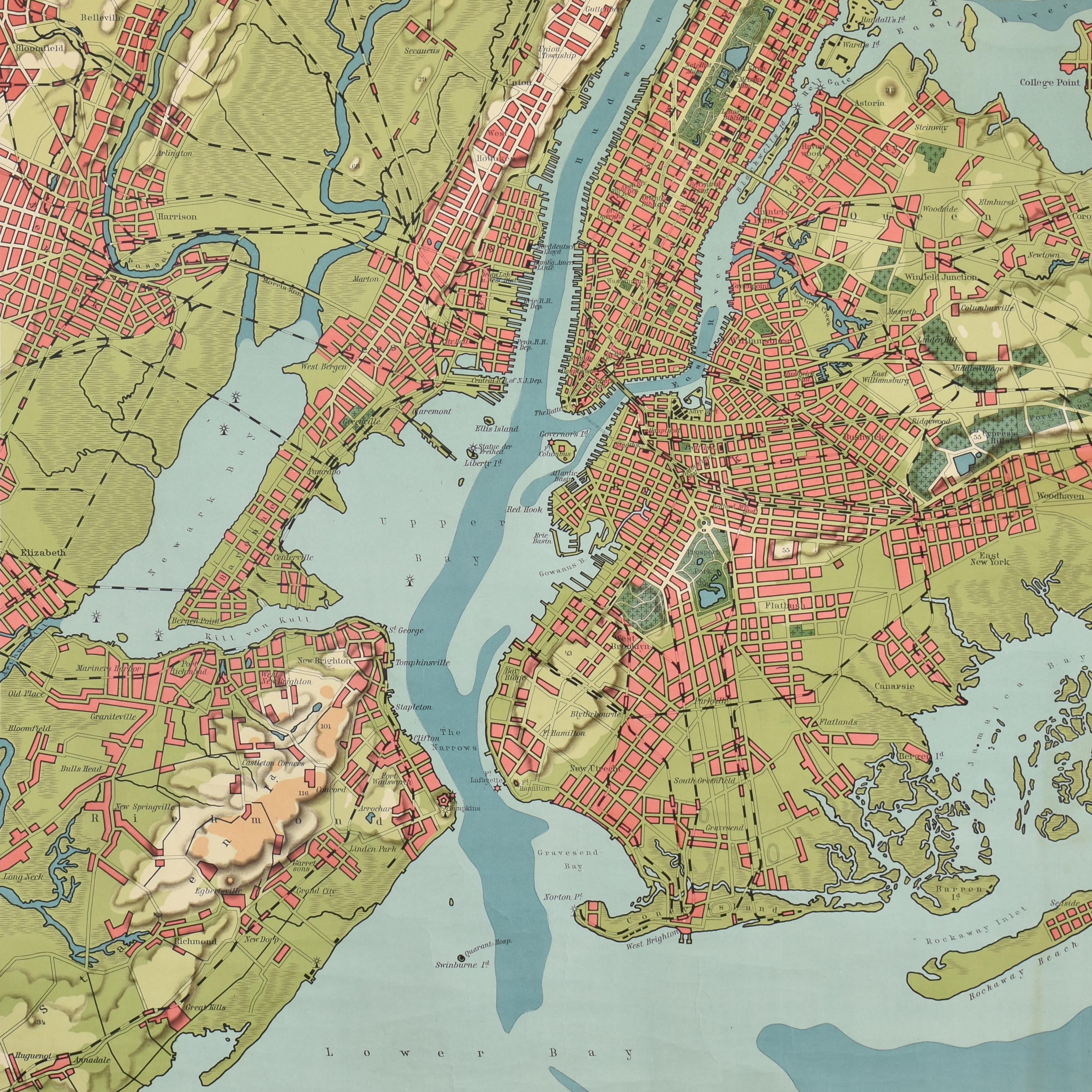 suburbs of new york city map