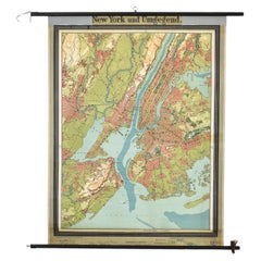 Vintage New York Wall Map by Westermann