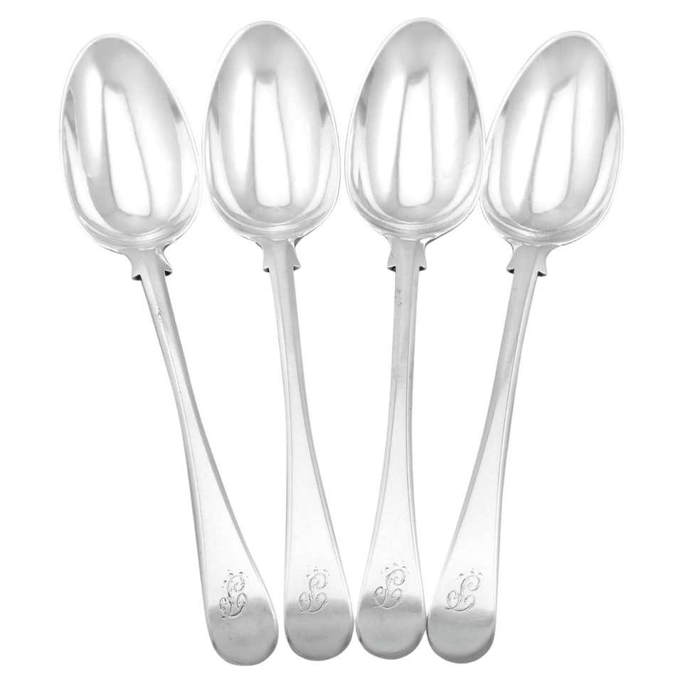 Antique James II Sterling Silver Trefid Rat Tail Pattern Spoon For Sale ...