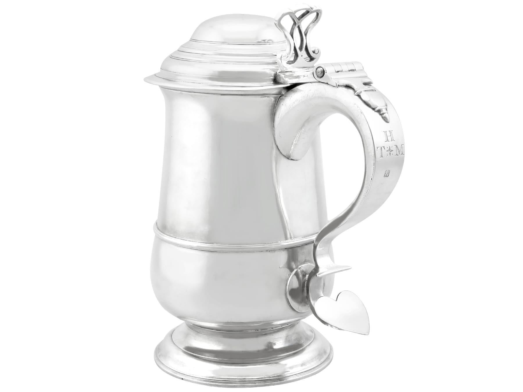 Newcastle Sterling Silver Tankard (1783) In Excellent Condition For Sale In Jesmond, Newcastle Upon Tyne