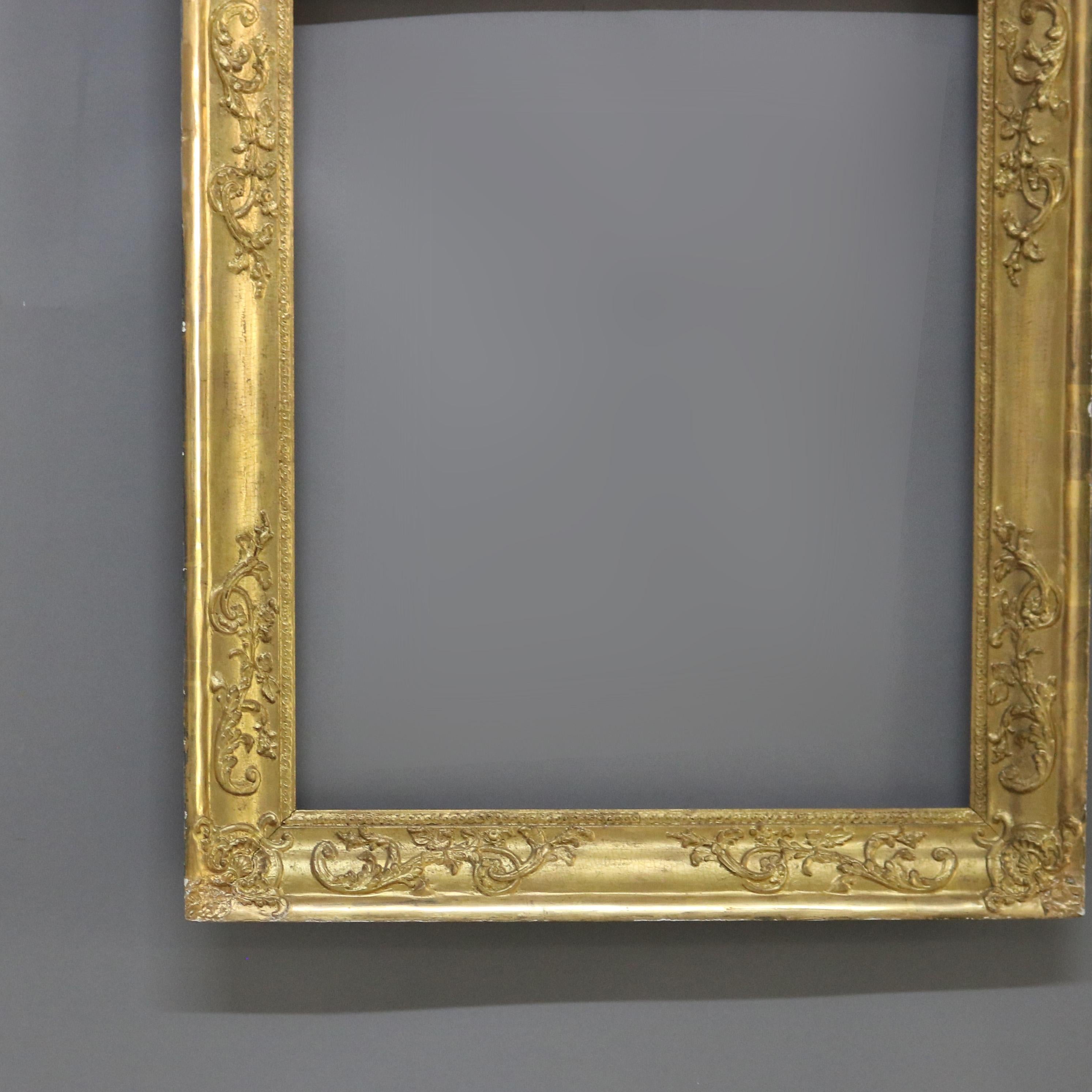Arts and Crafts Antica cornice in legno dorato della scuola Newcomb-Macklin Arts & Crafts di prima finitura C1910 in vendita