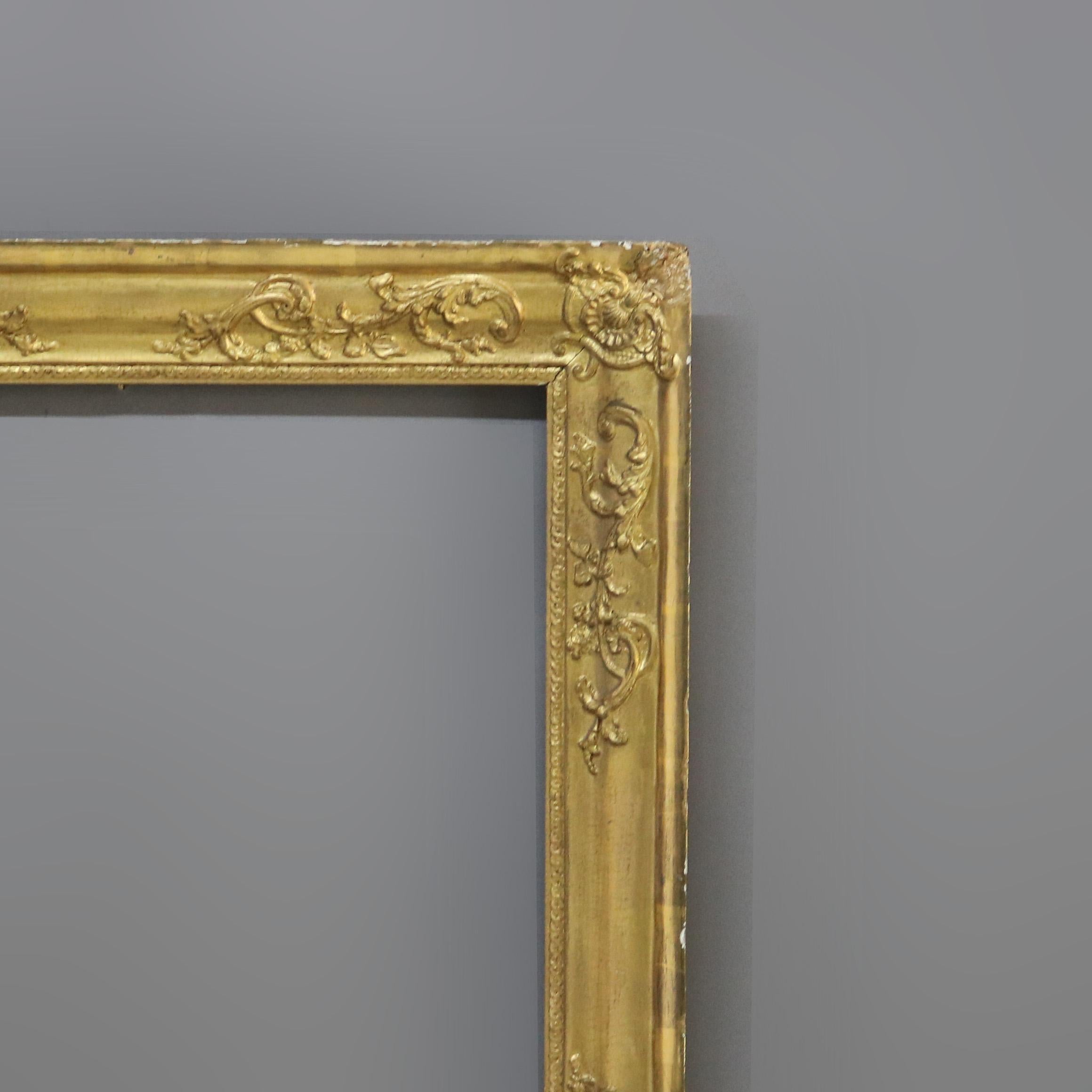 XX secolo Antica cornice in legno dorato della scuola Newcomb-Macklin Arts & Crafts di prima finitura C1910 in vendita