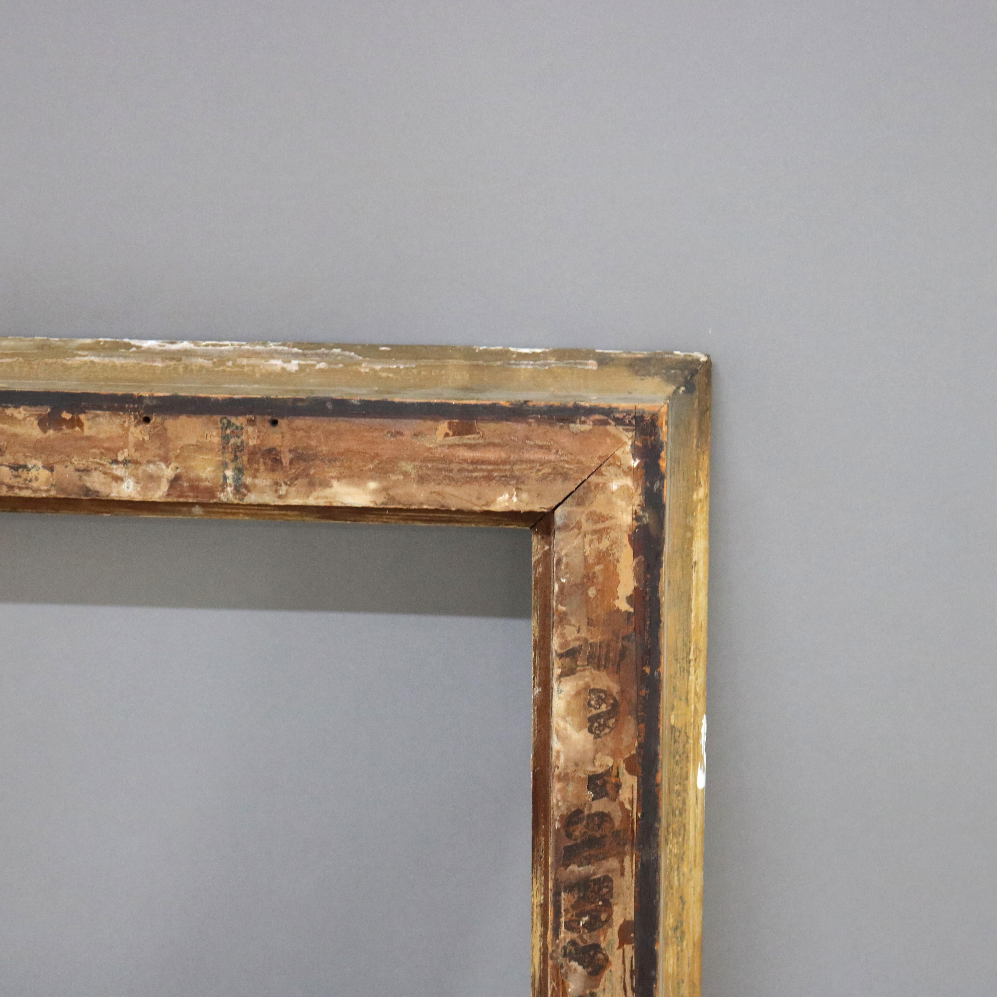 Antica cornice in legno dorato della scuola Newcomb-Macklin Arts & Crafts di prima finitura C1910 in vendita 2