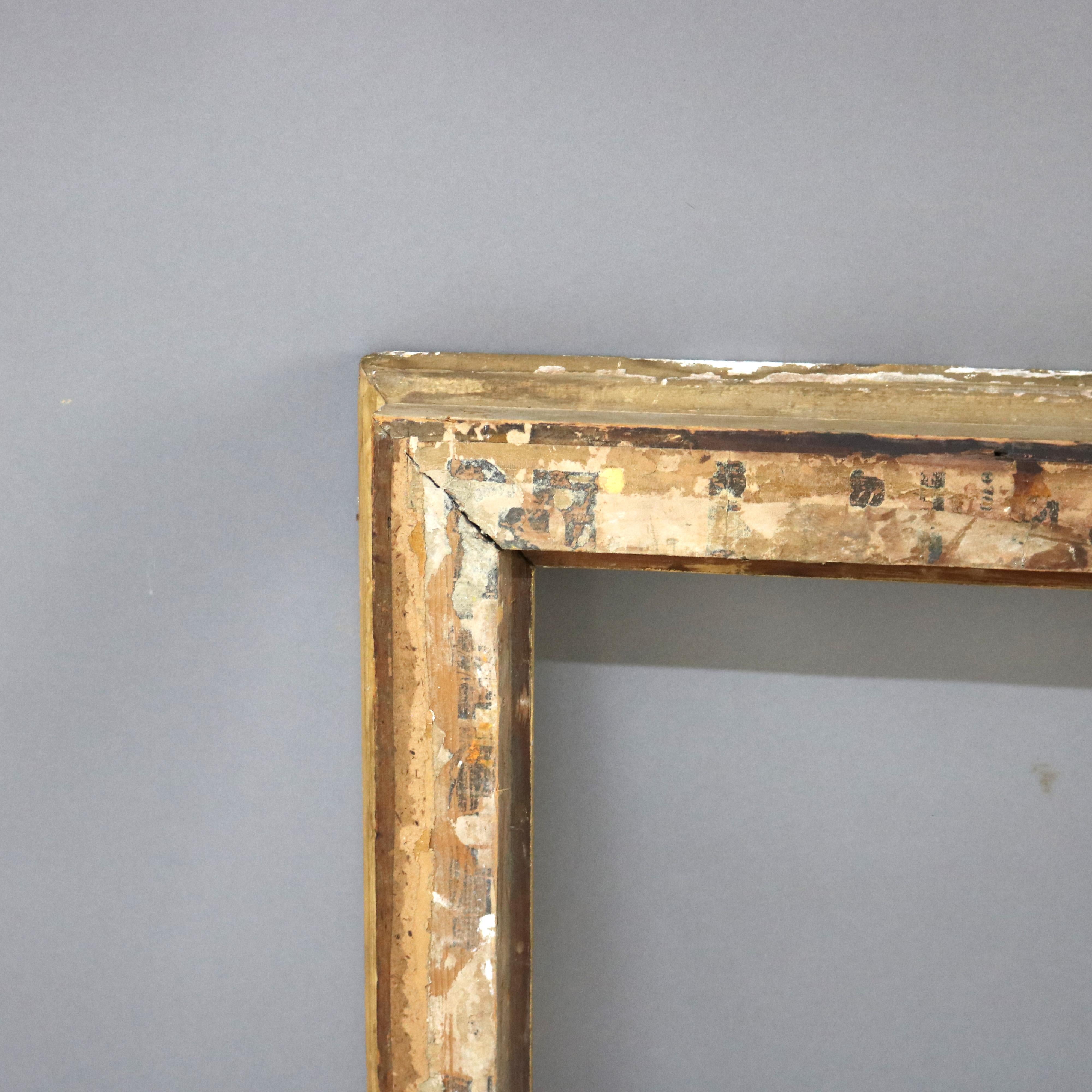 Antica cornice in legno dorato della scuola Newcomb-Macklin Arts & Crafts di prima finitura C1910 in vendita 3