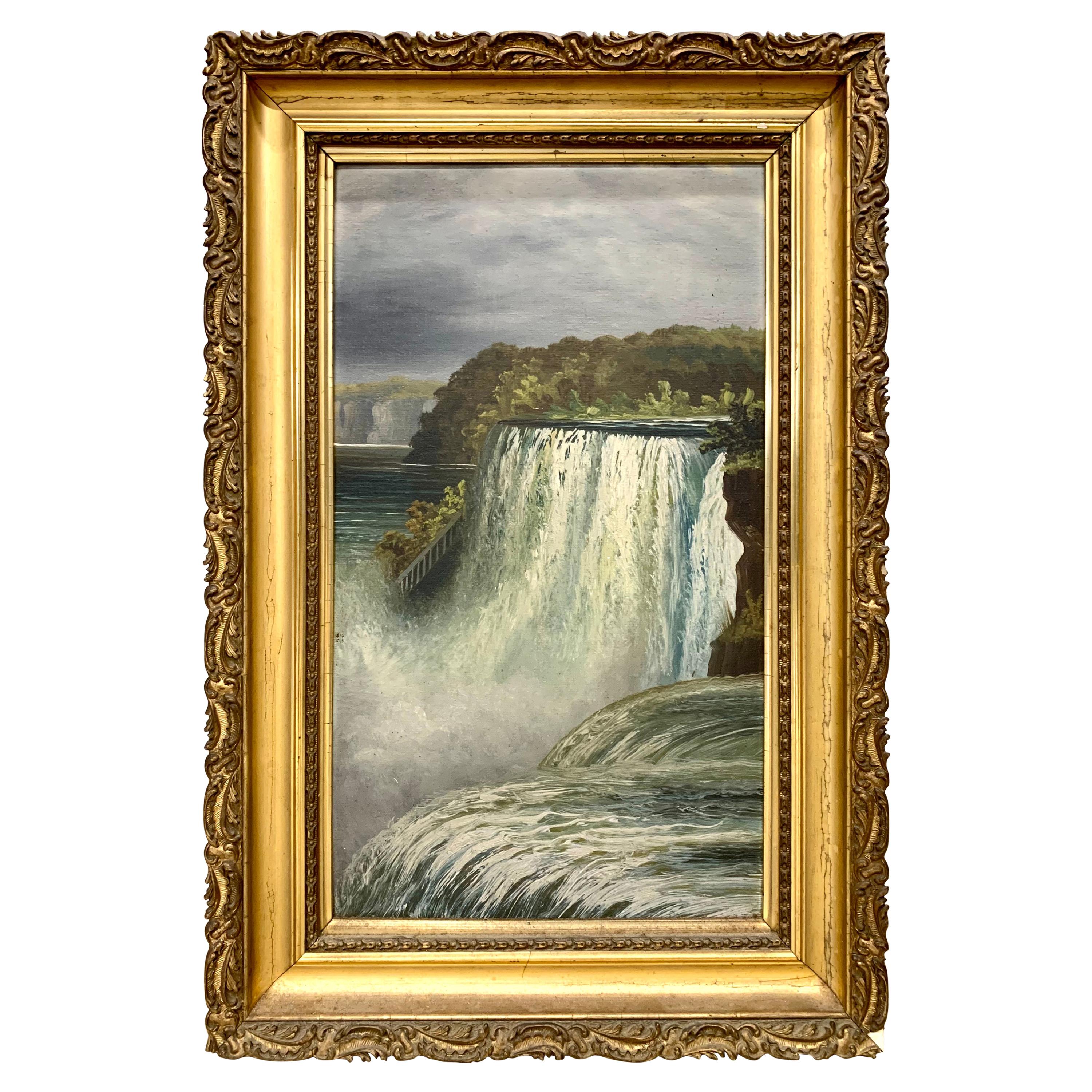 Antique Niagara Falls Painting