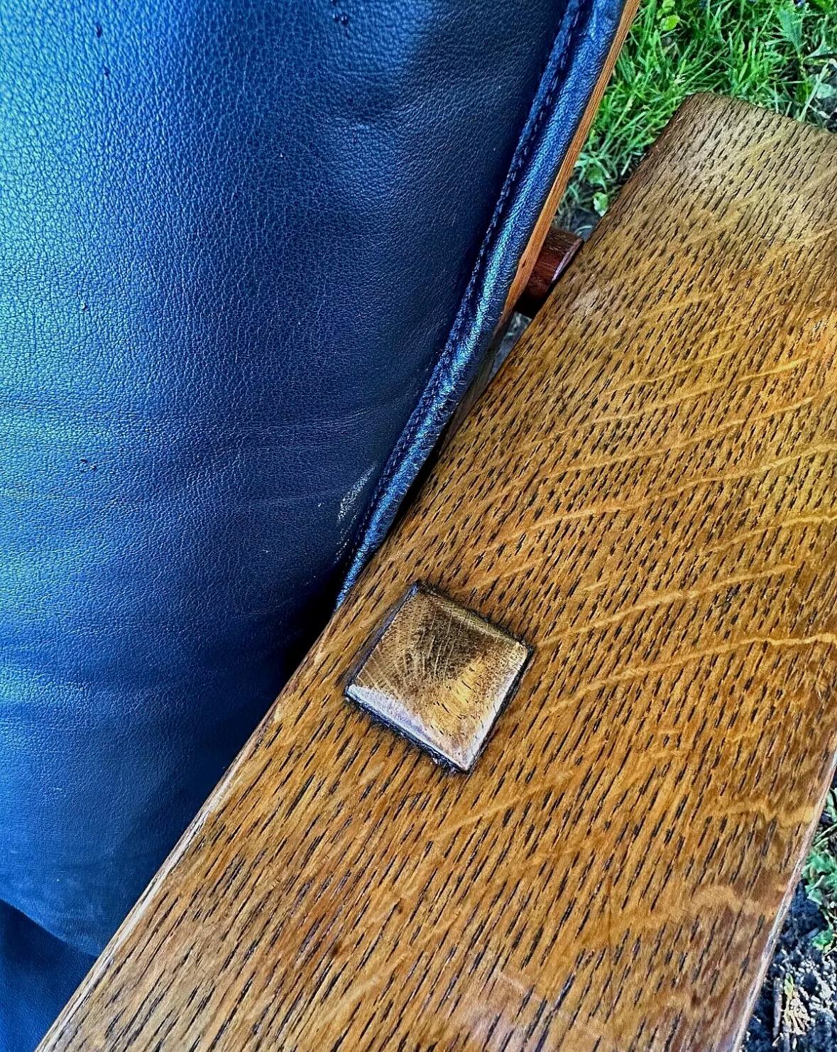 Belle chaise à bascule Stickley Morris de L&JG du début des années 1900 en vente 4