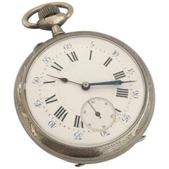 Antique Nicely Engraved Case Pocket Watch