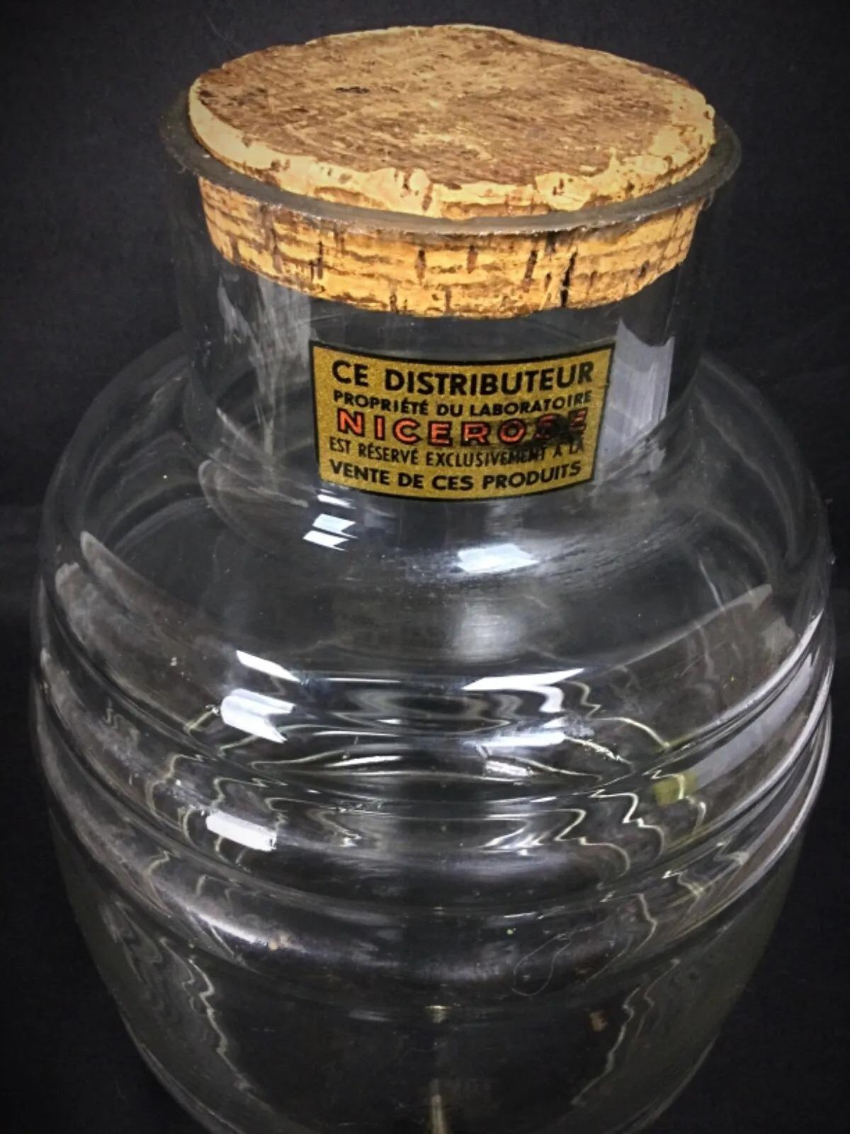 Metal Antique Nicerose France Perfume Dispenser Jar – Advertising Display - 2Y253 For Sale