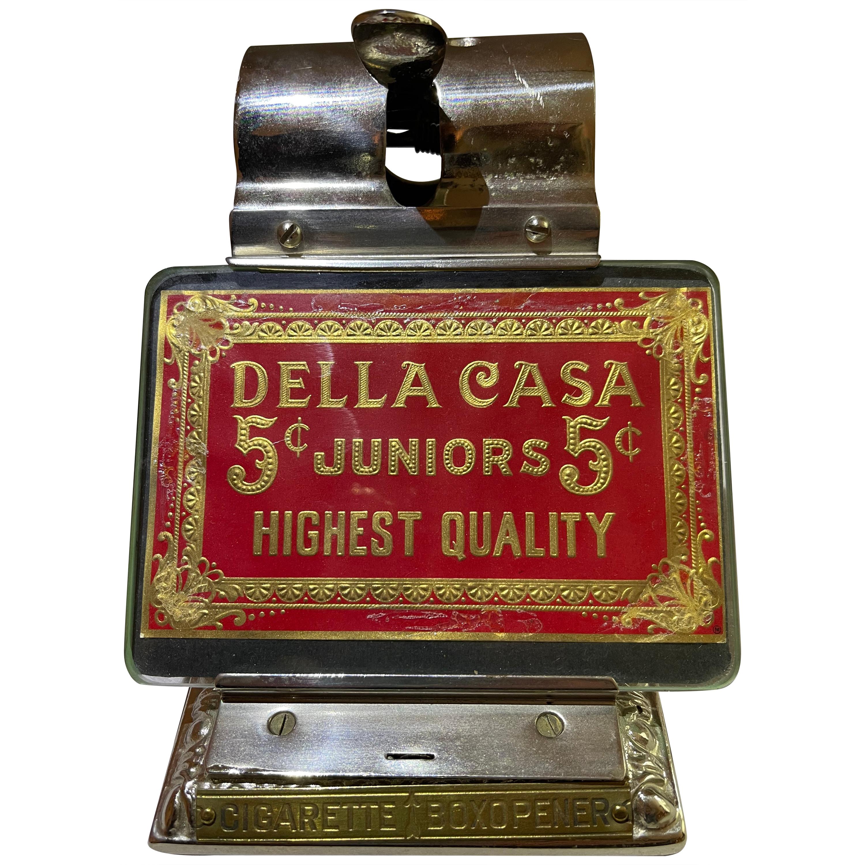 Antique Nickel Plated Cigar Cutter, Restored, ca. 1900