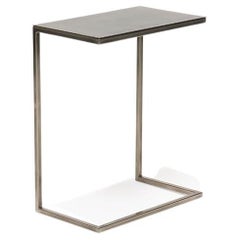 Table d'appoint en nickel antique