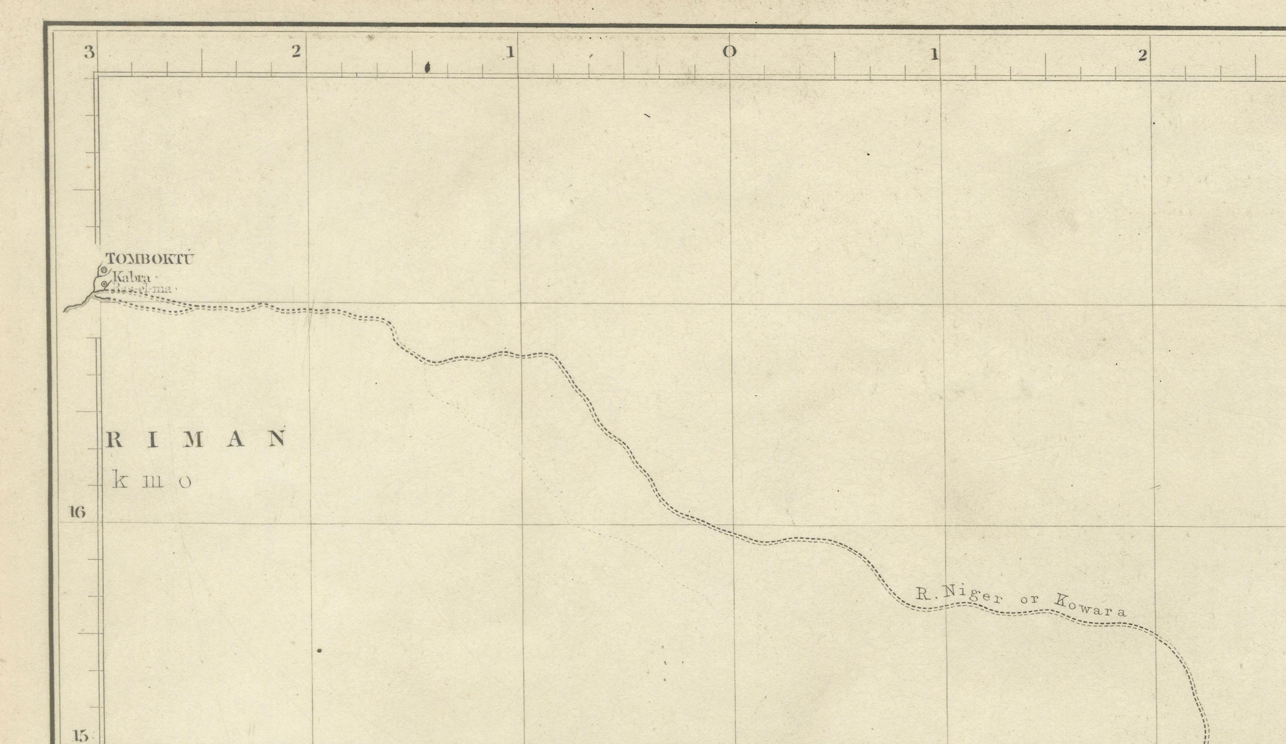 Antique Niger River Map, Arrowsmith, British Expedition under Trotter, 1855