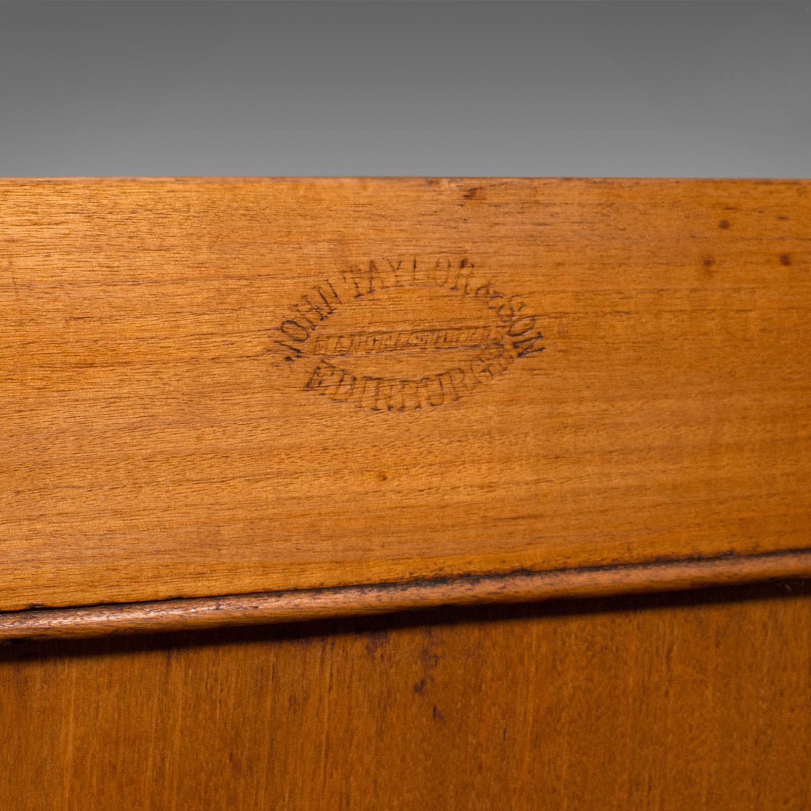 Table de nuit antique cossaise, bois de satin, armoire, armoire  pots, victorienne, 1890 en vente 3