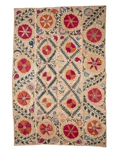 Antique Nim Suzani from Bukhara, Uzbekistan 19th C.