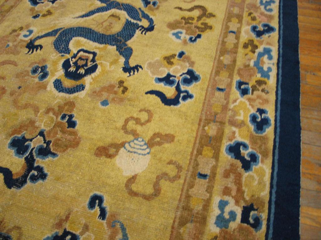 Late 18th Century Chinese Ningxia Kang Carpet ( 5'9