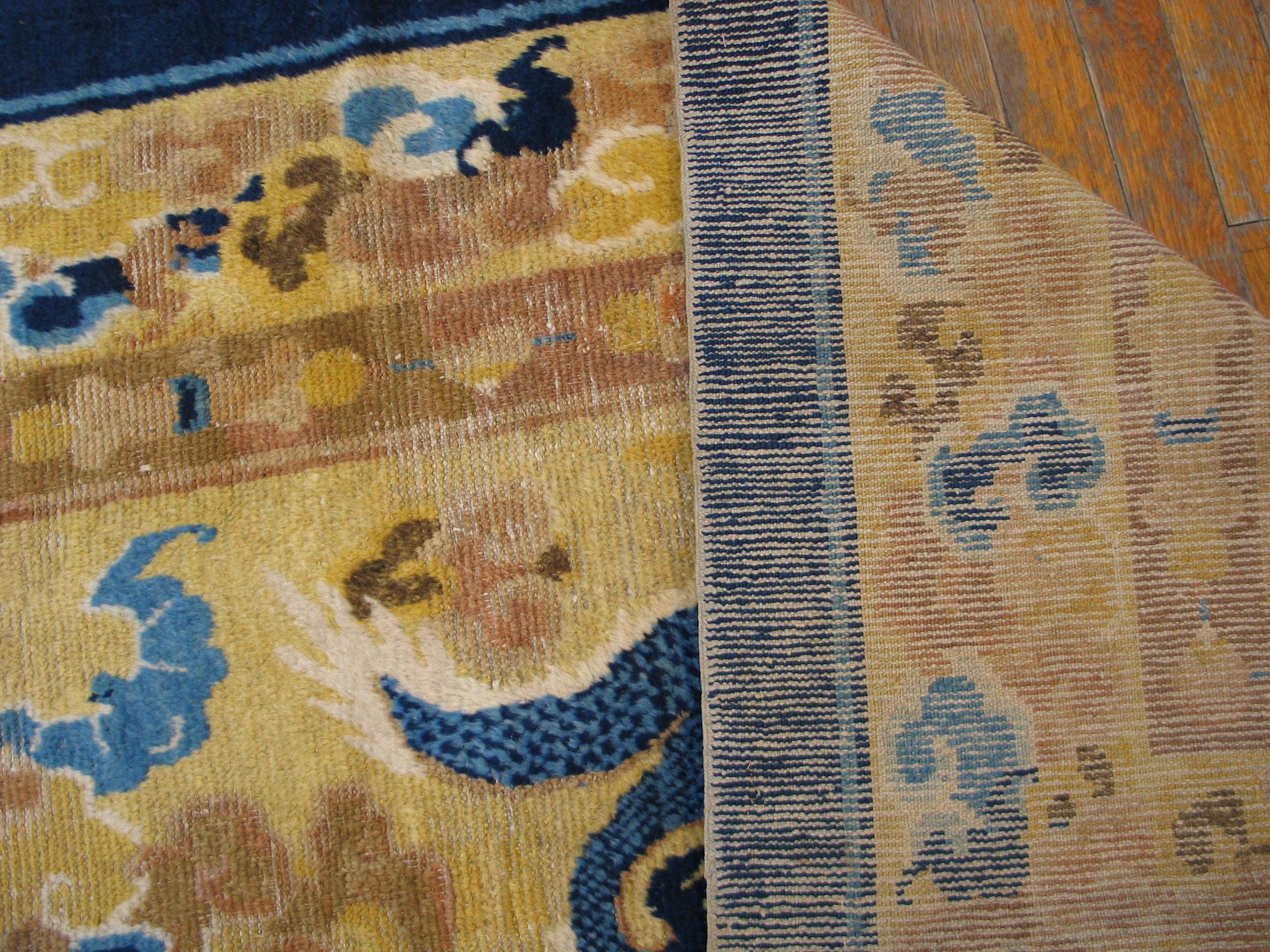 18th Century Chinese Ningxia Kang Dragon Carpet ( 5'9