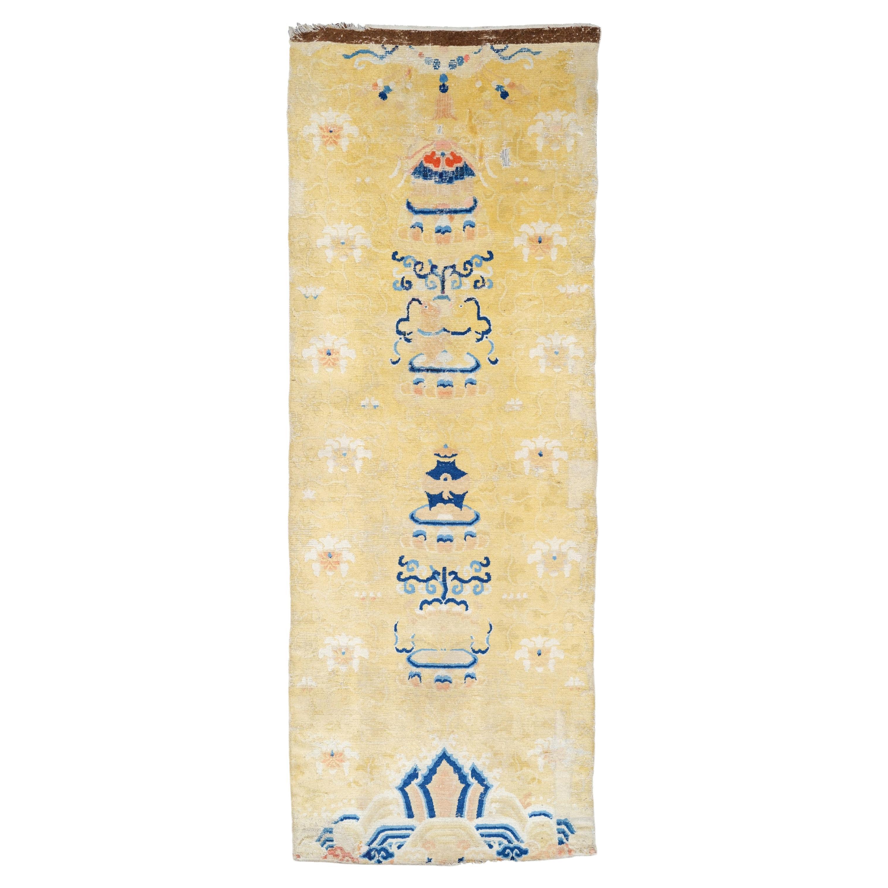 Antiquities Ningxia Pillar Rug - Fin du 18e siècle - Tapis pilier chinois Ningxia en vente