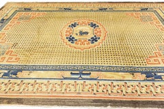 Antique Ningxia Rug Balance&Cosmic Order Design