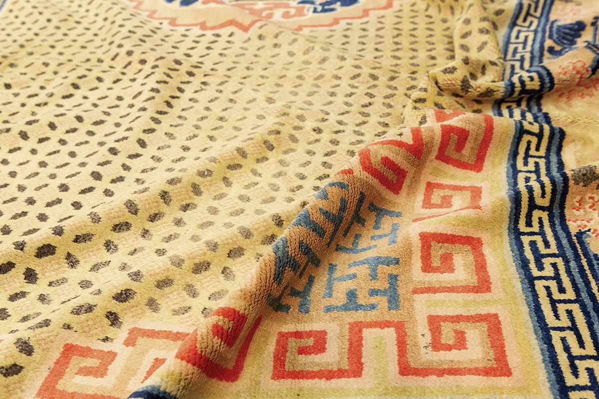Antique Ningxia Rug Balance&Cosmic Order Design For Sale 2