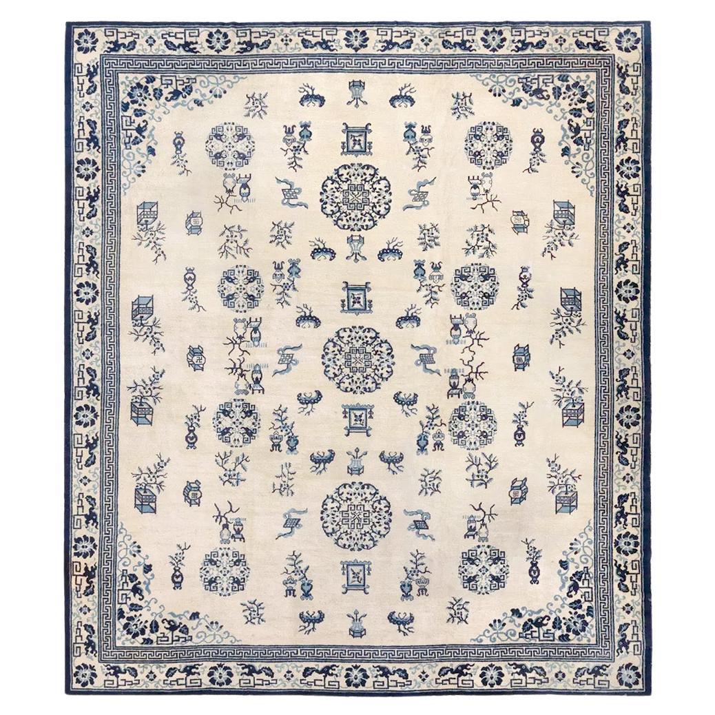 Tapis Ningxia ancien, vers les années 1760 en vente