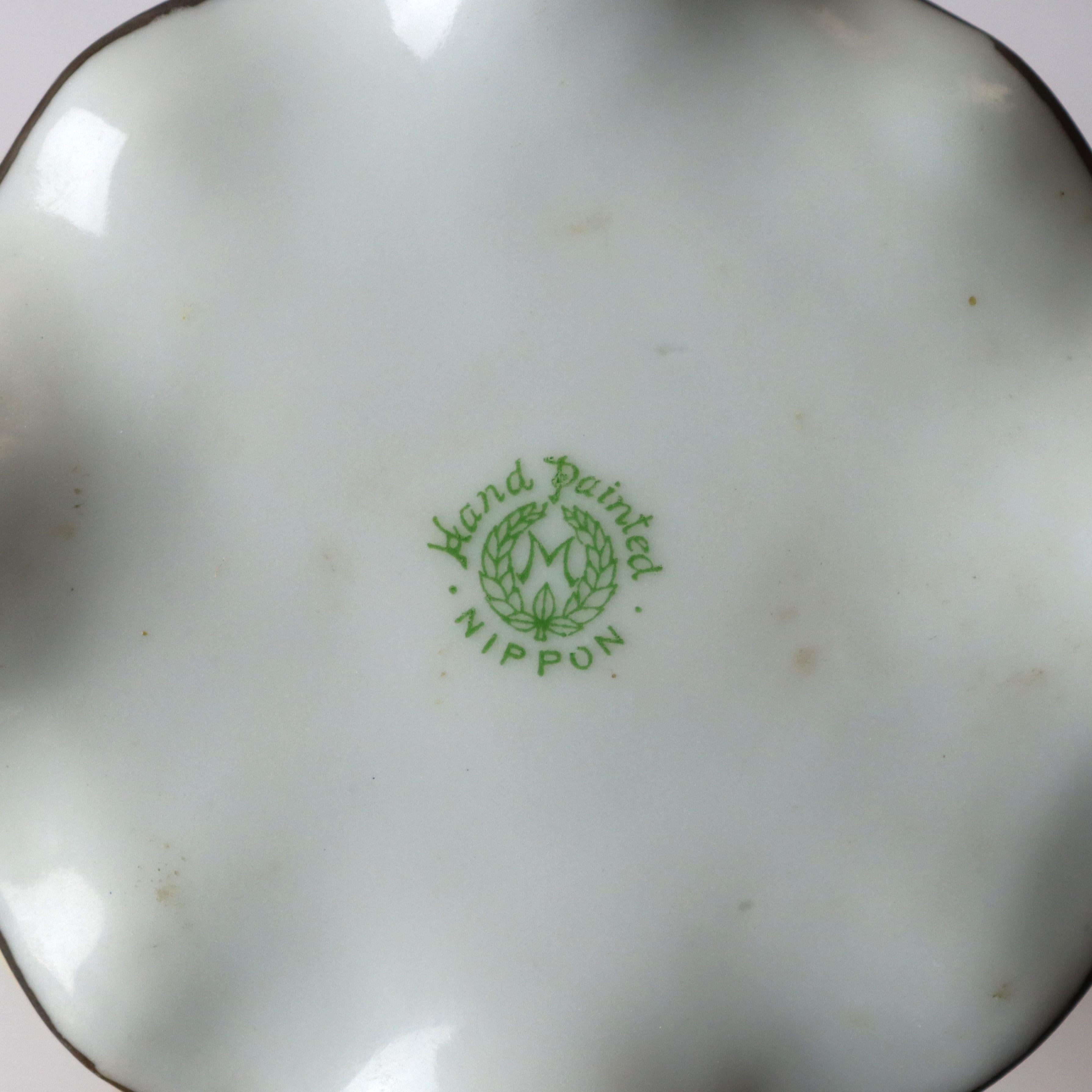 Ancien grand vase en porcelaine à thème persan Nippon Moriage signé C1920 en vente 3