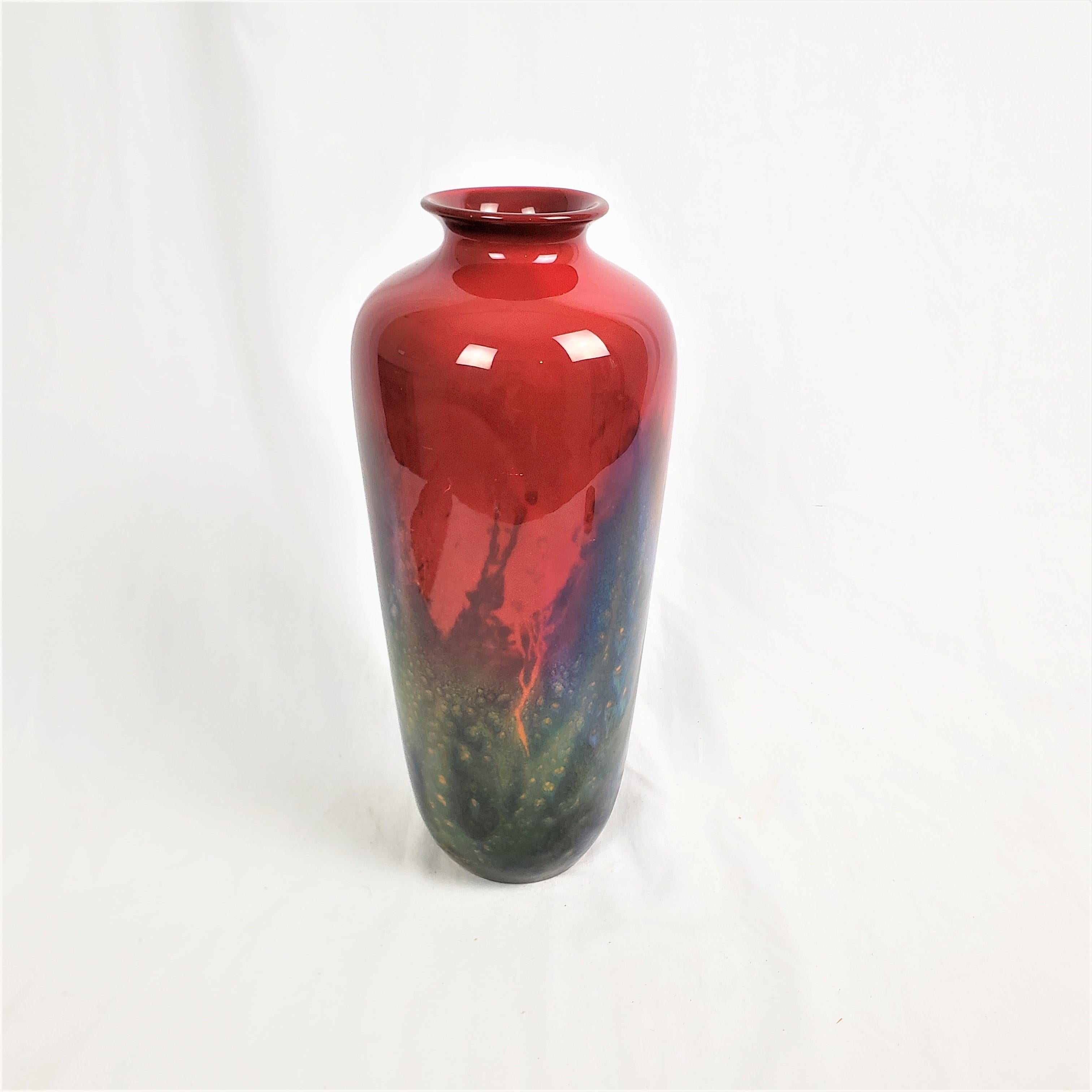 Inglese Vaso antico di Sung An firmato Royal Doulton, alto e flambe in vendita