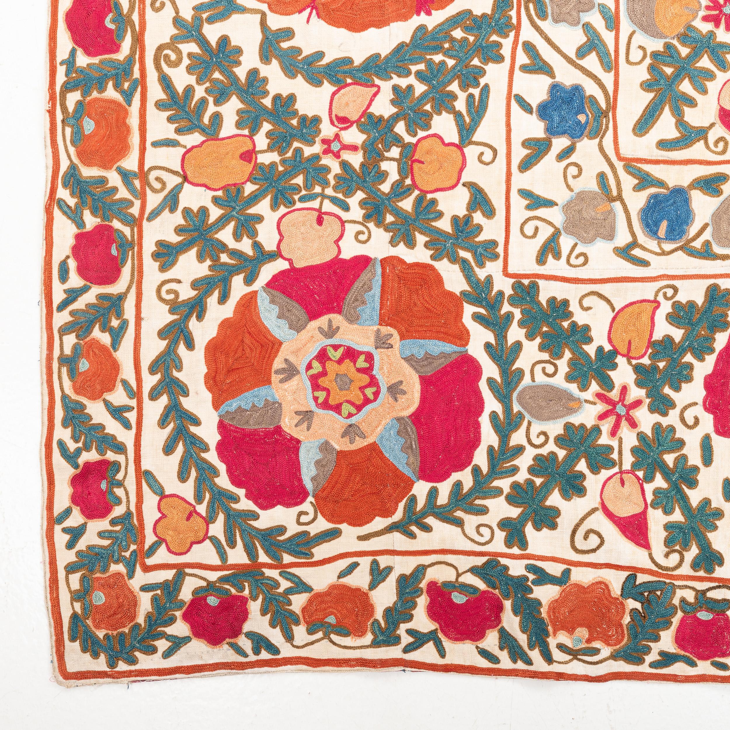 19th Century Antique Nim Suzani from Bukhara , Uzbekistan, 19th C.