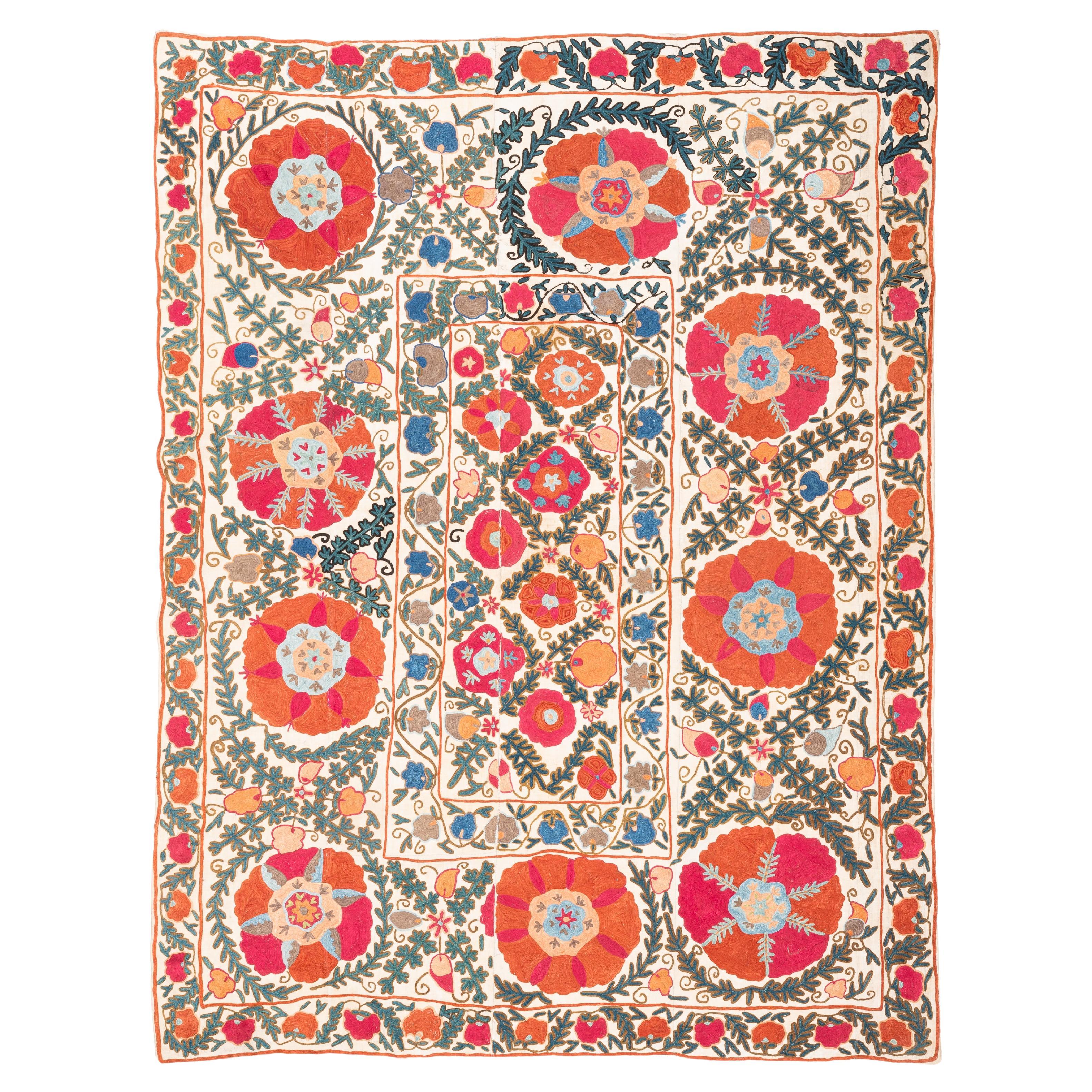 Antique Nim Suzani from Bukhara , Uzbekistan, 19th C.