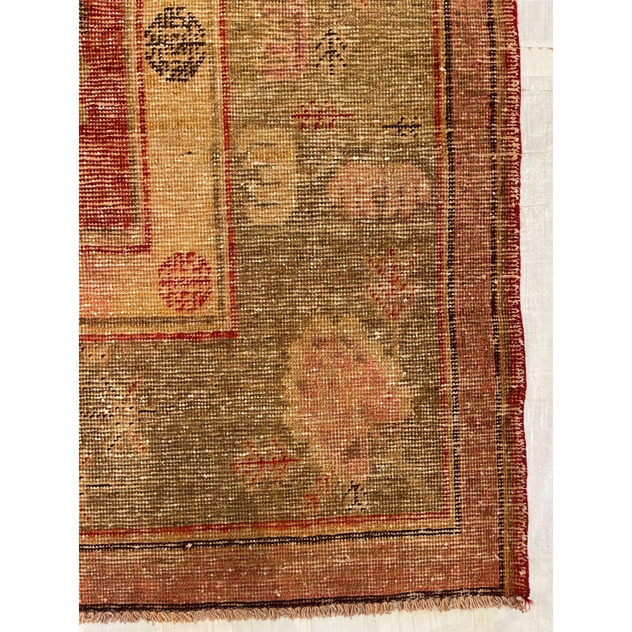 Antique Nomad Samarkand Rug In Good Condition For Sale In Los Angeles, US