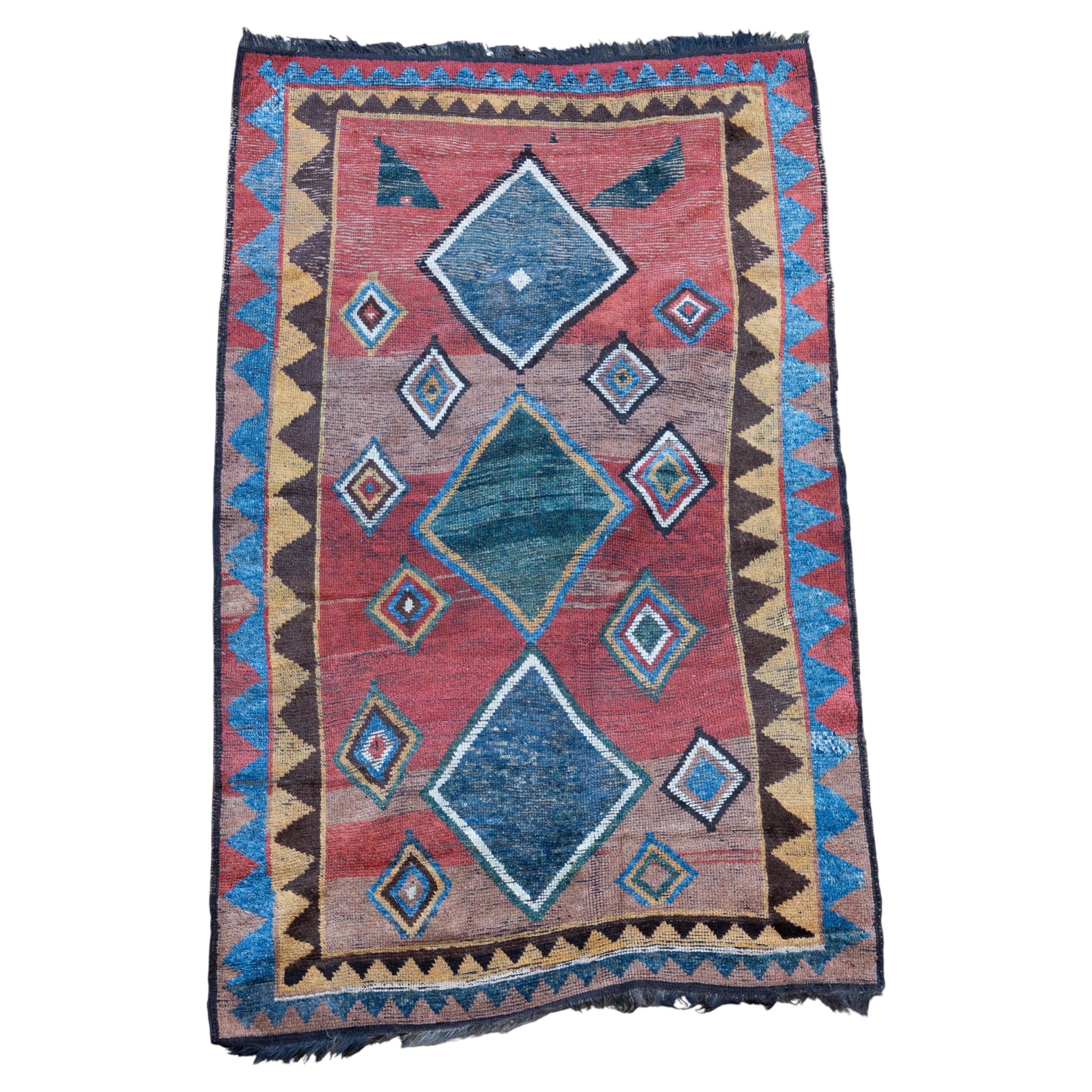 Antique Nomadic Tribal Gabbeh For Sale
