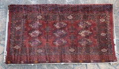 Antique Nomadic Turk o men Large Saddle Bags, Suitable as Large Cushions
