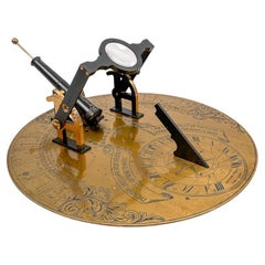 Antique Noon Day Gun Cannon Sundial by Abercrombie & Fitch